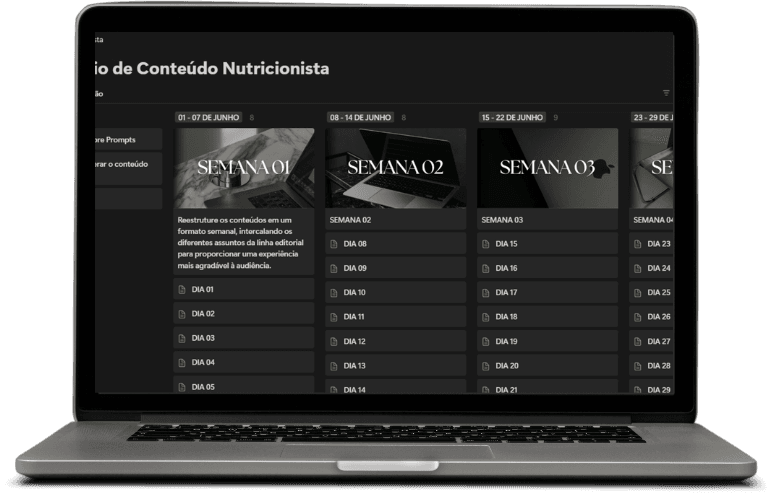 Calendário de Conteúdo